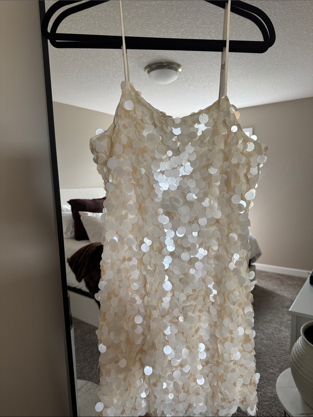 LOFT Lately Sequin Slip Dress